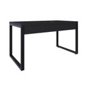 Ver imagem 5 de Escrivaninha Mesa Escritório Yon Operacional 135x70x75 135cm Industrial Preto