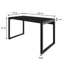 Ver imagem 3 de Escrivaninha Mesa Escritório Yon Operacional 135x70x75 135cm Industrial Preto