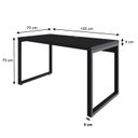 Ver imagem 4 de Escrivaninha Mesa Escritório Yon Operacional 135x70x75 135cm Industrial Preto