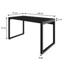 Ver imagem 3 de Escrivaninha Mesa Escritório Yon Operacional 135x70x75 135cm Industrial Preto