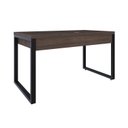 Ver imagem 6 de Escrivaninha Mesa Escritório Yon Operacional com 135x70x75 1 Gaveta 135cm Industrial Terracota e Preto Marrom
