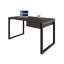 Ver imagem 4 de Escrivaninha Mesa Escritório Yon Operacional com 135x70x75 1 Gaveta 135cm Industrial Terracota e Preto Marrom
