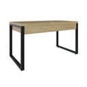Ver imagem 6 de Escrivaninha Mesa Escritório Yon Operacional com 135x70x75 1 Gaveta 135cm Industrial Vermont Marrom
