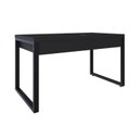 Ver imagem 6 de Escrivaninha Mesa Escritório Yon Operacional com 135x70x75 1 Gaveta 135cm Industrial Preto