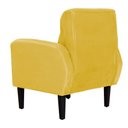 Ver imagem 4 de Poltrona Decorativa Luiza Para Sala de Tv Veludo Mostarda