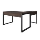 Ver imagem 6 de Escrivaninha Mesa Escritório em L Yon Operacional 135x70x75 135cm Industrial Terracota e Preto Marrom