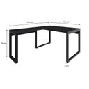 Ver imagem 3 de Escrivaninha Mesa Escritório em L Yon Operacional 135x70x75 135cm Industrial Preto