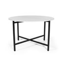 Ver imagem 1 de Mesa de Jantar 4 Lugares Redonda Dobrável Prática Branca - Straub Web
