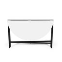 Ver imagem 3 de Mesa de Jantar 4 Lugares Redonda Dobrável Prática Branca - Straub Web