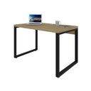 Ver imagem 4 de Escrivaninha Mesa Escritório Yon Operacional 120x70x75 120cm Industrial Vermont Marrom