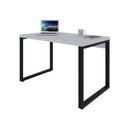 Ver imagem 4 de Escrivaninha Mesa Escritório Yon Operacional 120x70x75 120cm Industrial Branco e Preto