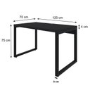 Ver imagem 3 de Mesa Escritório Yon Operacional 120CMX70CMX75CM Industrial Preto