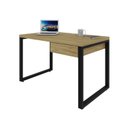Ver imagem 4 de Escrivaninha Mesa Escritório Yon Operacional com 120x70x75 1 Gaveta 120cm Industrial Vermont Marrom