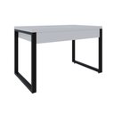 Ver imagem 6 de Escrivaninha Mesa Escritório Yon Operacional com 120x70x75 1 Gaveta 120cm Industrial Branco e Preto