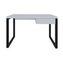 Ver imagem 2 de Escrivaninha Mesa Escritório Yon Operacional com 120x70x75 1 Gaveta 120cm Industrial Branco e Preto