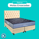 Ver imagem 4 de Cama Box + Colchão Queen Molas Ensacadas Petrus Paropas + Cabeceira Estofada