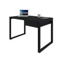 Ver imagem 4 de Escrivaninha Mesa Escritório Yon Operacional com 120x70x75 1 Gaveta 120cm Industrial Preto