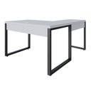 Ver imagem 6 de Escrivaninha Mesa Escritório em L Yon Operacional 120x70x75 120cm Industrial Branco e Preto