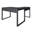 Ver imagem 6 de Escrivaninha Mesa Escritório em L Yon Operacional 120x70x75 120cm Industrial Preto