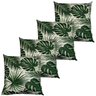 Kit 4 Capa de Almofada Waterblock Impermeável Antimofo Antiácaro Área Externa 45cmx45cm:Folha Verde  - 1