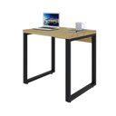 Ver imagem 4 de Escrivaninha Mesa Escritório Yon Operacional 80x60x75 80cm Industrial Vermont Marrom