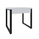 Ver imagem 6 de Escrivaninha Mesa Escritório Yon Operacional 80x60x75 80cm Industrial Branco e Preto