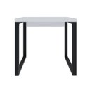 Ver imagem 2 de Escrivaninha Mesa Escritório Yon Operacional 80x60x75 80cm Industrial Branco e Preto