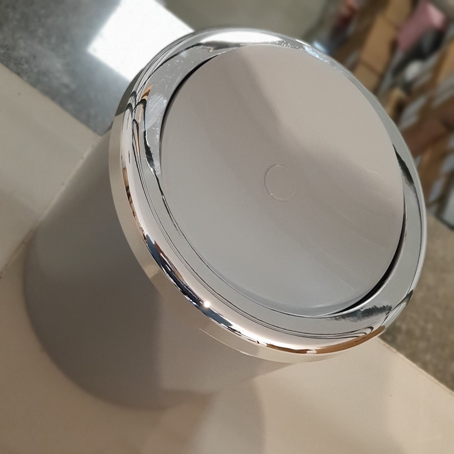 Cesto De Lixo Basculante Cores Cromado Alta Qualidade Pia 5L:Cinza - 4