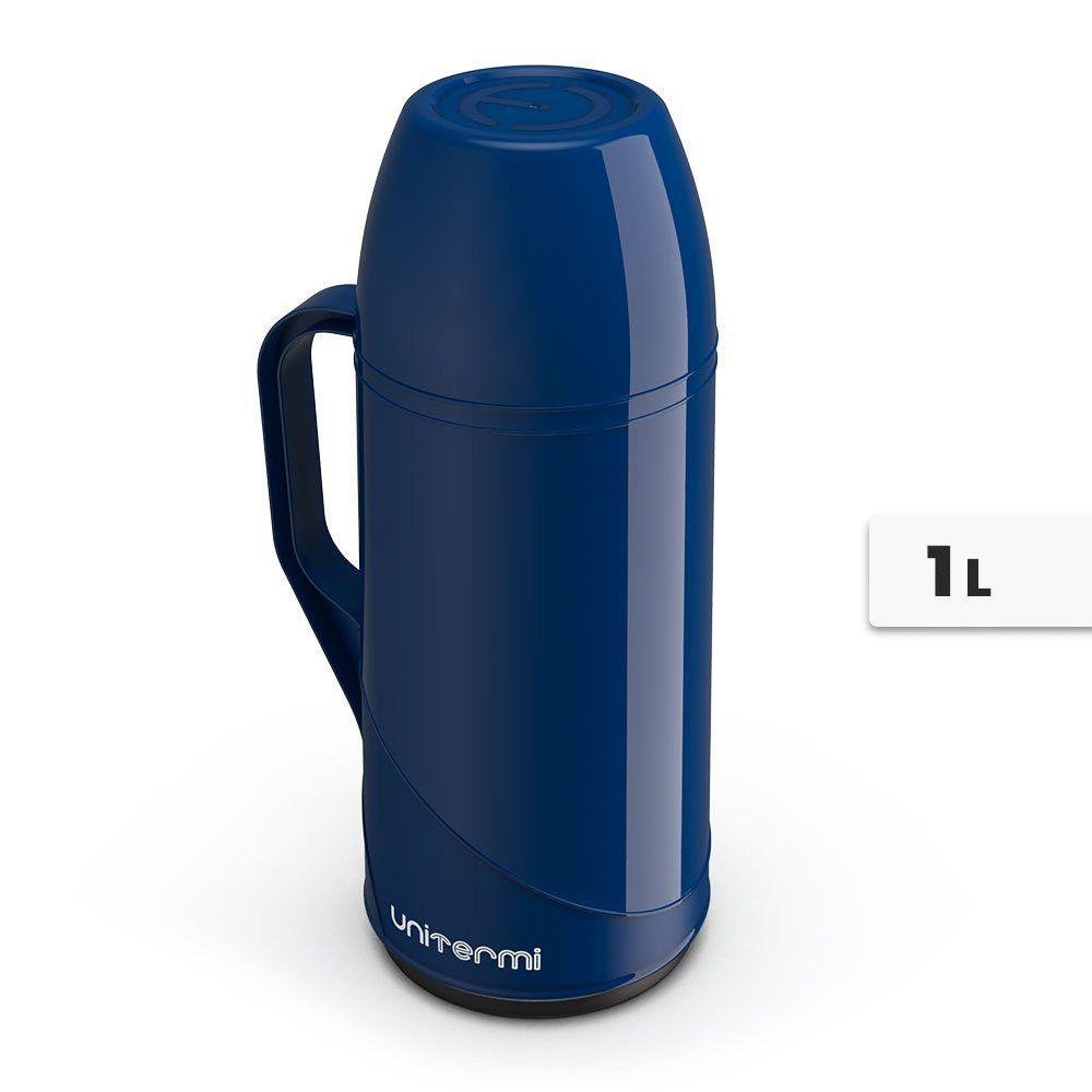 Garrafa Térmica Café Roma 1 Litro Unitermi - Azul - 2