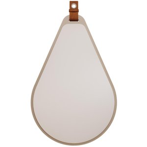 Espelho para Banheiro 70cm em MDF Gota MGM Móveis Marrom