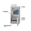 Ver imagem 3 de Armário Multiuso com 1 Porta e 1 Nicho Brv - Branco