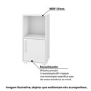Ver imagem 2 de Armário Multiuso com 1 Porta e 1 Nicho Brv - Branco