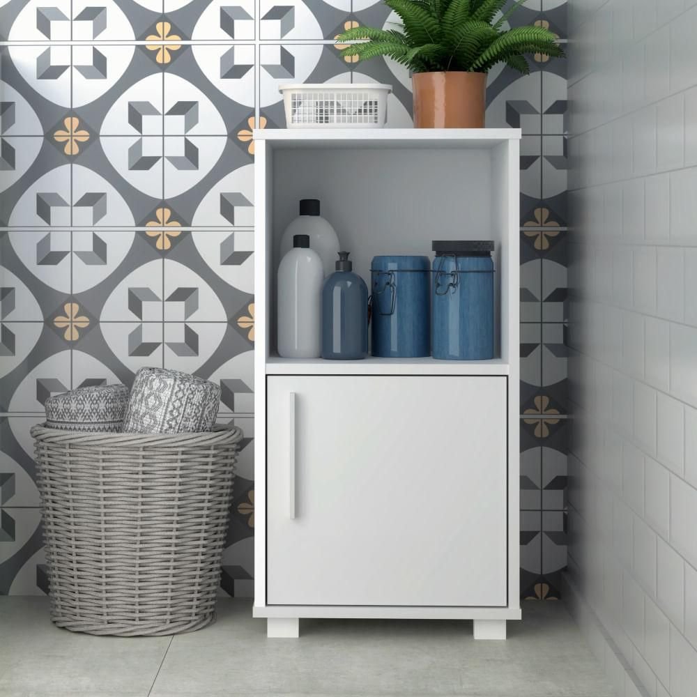 Armário Multiuso com 1 Porta e 1 Nicho Brv - Branco é ruim? Armário Multiuso com 1 Porta e 1 Nicho Brv - Branco é boa?