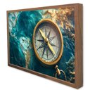 Ver imagem 1 de Quadro Decorativo a Bussola e o Mapa em Moldura Caixa Tacolado Moldura Caixa 3cm Madeira sem Vidro 6