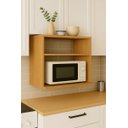 Ver imagem 1 de Módulo Cozinha Suporte Nicho P/microondas 60cm Amadeirado Rafaro
