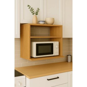 Módulo Cozinha Suporte Nicho P/microondas 60cm Amadeirado Rafaro