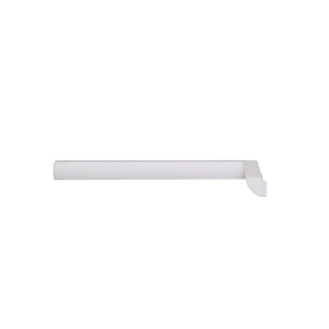 Rodateto de Poliestireno 2,0CMX20MM Liso 2,0 Metro Linear Branco Graddus