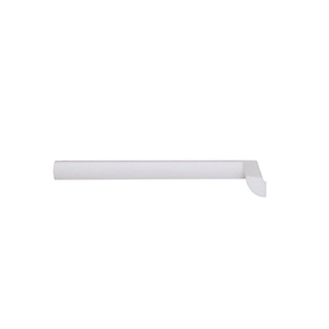 Rodateto de Poliestireno 2,0CMX20MM Liso 2,0 Metro Linear Branco Graddus