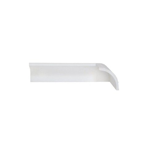 Rodateto de Poliestireno 6,5CMX80MM Liso 2,0 Metro Linear Branco Graddus
