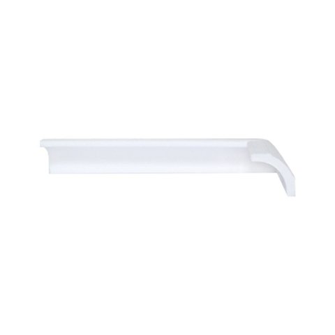 Rodateto de Poliestireno 3,5CMX35MM Liso 2,0 Metro Linear Branco Graddus