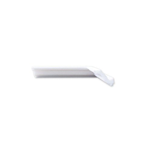 Rodateto de Poliestireno 4CMX50MM Liso 2,0 Metro Linear Branco Graddus