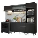 Ver imagem 2 de Armário de Cozinha Completa 260 cm Preto Nice Madesa 03