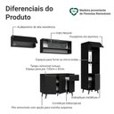 Ver imagem 4 de Armário de Cozinha Completa 260 cm Preto Nice Madesa 03