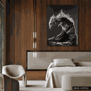 Ver imagem 2 de Quadro Decorativo Bw Ocean Relevo