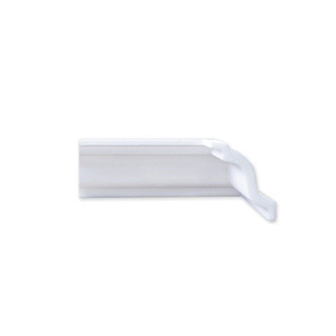 Rodateto de Poliestireno 7CMX70MM Liso 2,0METRO Linear Branco Graddus