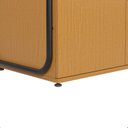 Ver imagem 6 de Armário Multiuso Baixo Industrial com 2 Portas 1 Gaveta Criare Marrom/Preto/Nature