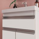 Ver imagem 6 de Gabinete de Banheiro 50cm com Lavatório e Armário Ref 501 Branco