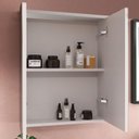Ver imagem 5 de Gabinete de Banheiro 50cm com Lavatório e Armário Ref 501 Branco
