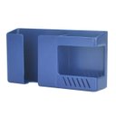 Ver imagem 1 de Suporte Duplo Celular Controle Remoto Fixação Adesivo Parede:Azul