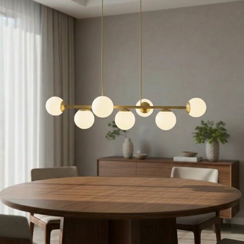 Pendente Moderno Jabuticaba 1,20m Mesa Sala de Jantar Bancada